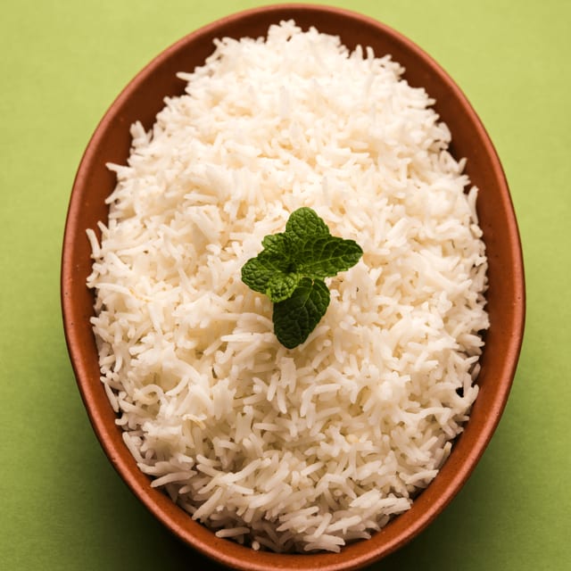 Plain Basmati Rice.